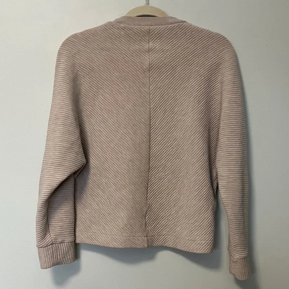 Mango MNG Ribbed Textured Taupe Sweater - Picture 5 of 5